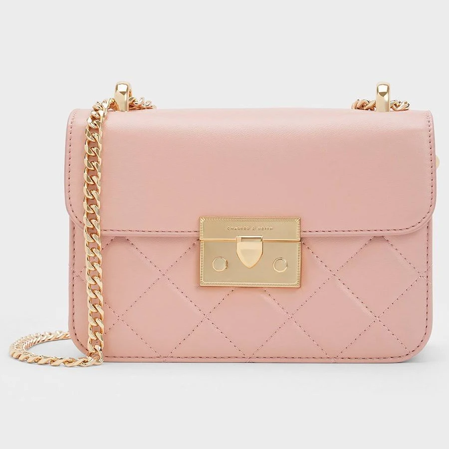 bag Charles & Keith Alva Quilted Chain-Handle Bag charleskeith.com $103