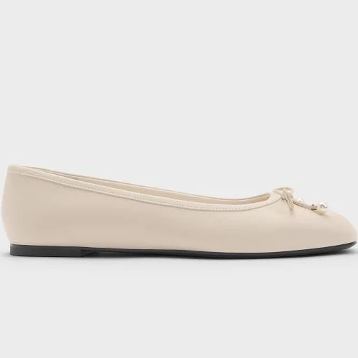 shoes Charles & Keith Barbara Pearl-Bow Ballet Flats charleskeith.com $73