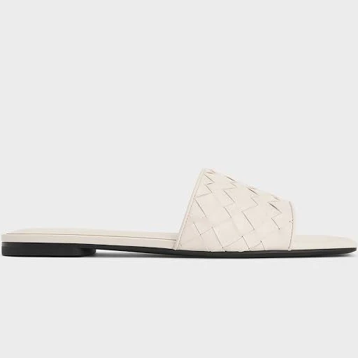 shoes Charles & Keith Ivette Woven Slide Sandals charleskeith.com $73