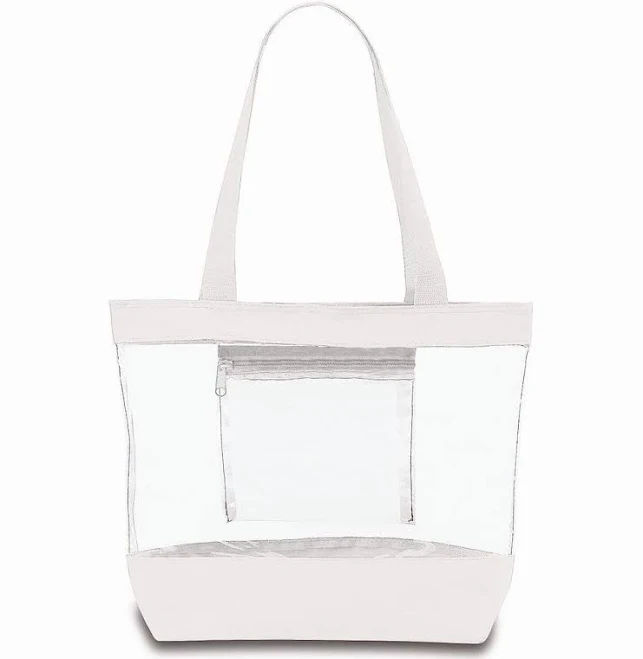 bag Clear Zipper Tote Bag Clear Handbags and More $10.99