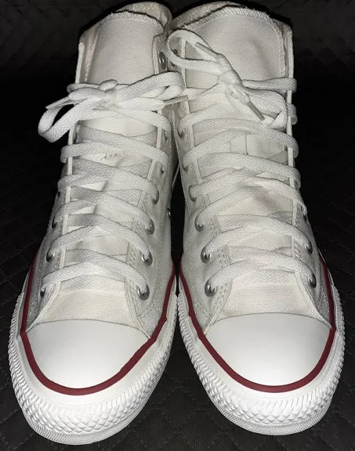 shoes Converse Unisex Chuck Taylor White Red Stripe Us M 11, Us W 13, Uk 11, eBay - darinune-3 $40