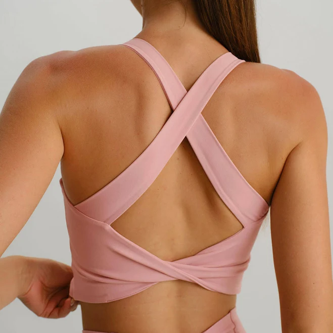 top Criss-Cross Back Sports Bra Berlook $35