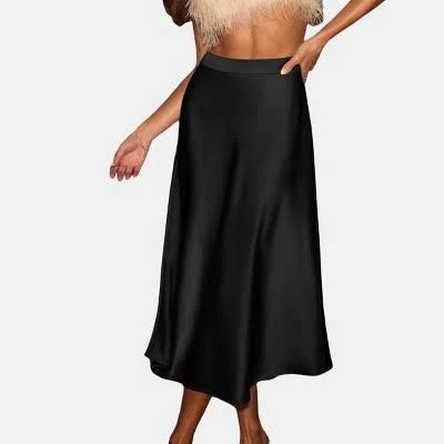 skirt Cupshe Women's Elegant Glamour Satin Sleek Target $36.89