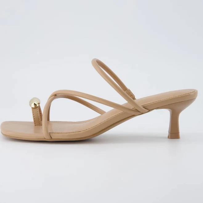 shoes Cushionaire Women's Maui Strappy Kitten Heel Sandals Cushionaire $49.99