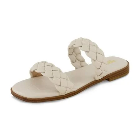 shoes Cushionaire Women's Vicki Braided Memory Foam Slide Sandal Walmart - Next Step Group Inc $19.99