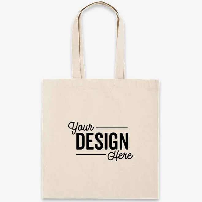 bag Custom Lightweight 100% Cotton Tote Bag - Natural - Sample Custom Ink $2.55