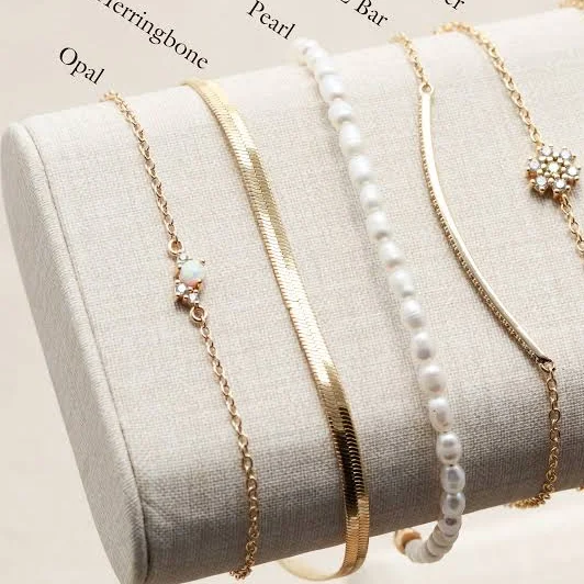 accessory Dainty Gold Stacking Bracelet Etsy - TomDesign $27.2