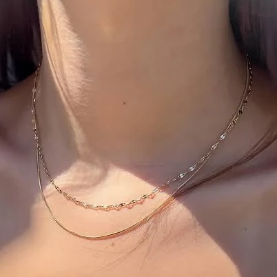 accessory Dainty Layered Waterproof Gold Necklace Etsy - Seller $33.6