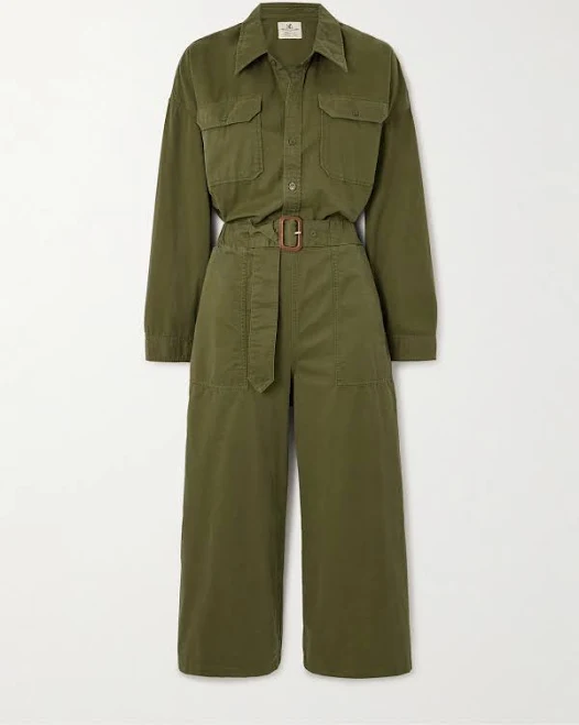 jumpsuit Denimist Women's Belted Cropped Denim Jumpsuit NET-A-PORTER $238