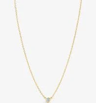 accessory Diamonds by the Yard 18ct yellow-gold and 0.17ct brilliant-cut diamond pendant necklace selfridges.com $1815