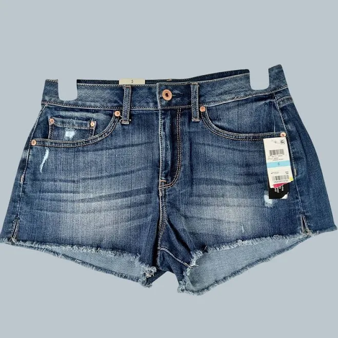 bottoms Distressed Raw Hem Denim Cutoff Shorts Juniors 5 Medium Wash Grunge eBay - pnwunearthed $24.99