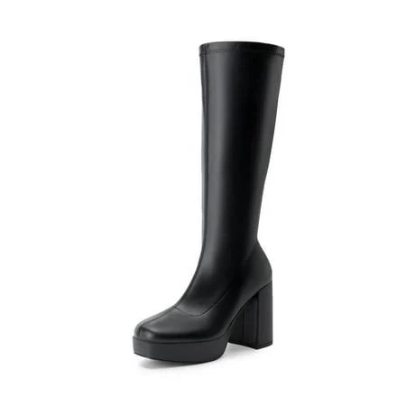 shoes Dream Pairs Y2k Knee High Platform Gogo Boots Walmart - TopShoes $47.99