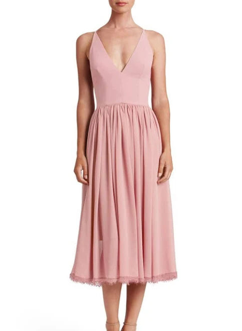 dress Dress The Population Dresses Dress The Population Alicia Mixed Media Midi Dress Nordstrom $198