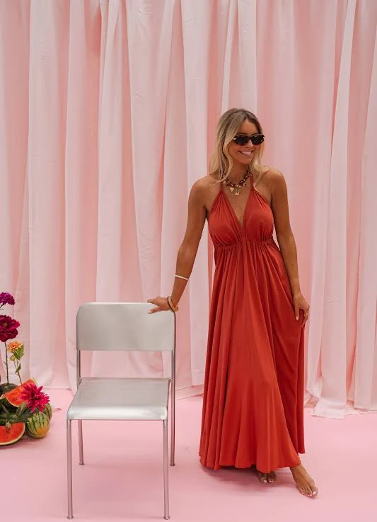 dress Easy Clothes Flowy V-Neck Maxi Dress Easy Clothes $54