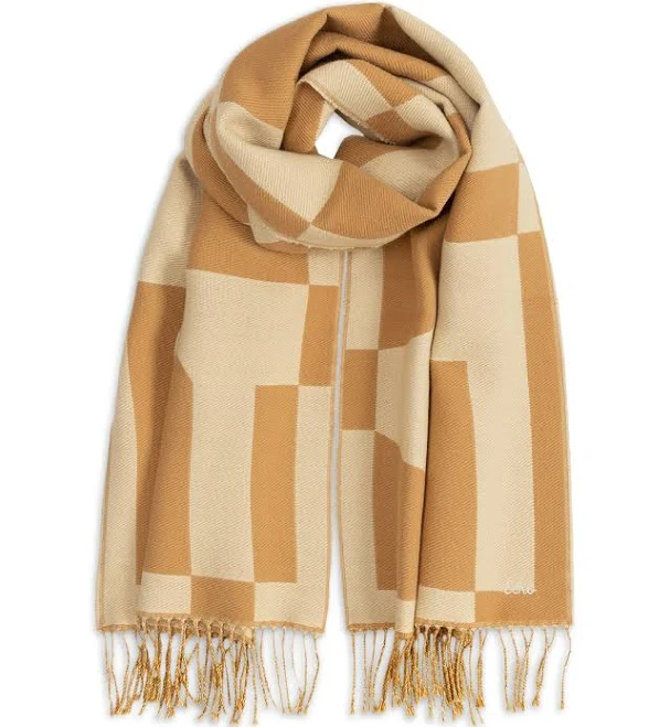 accessory Echo Women's Geo Double Face Jacquard Scarf Bloomingdale's $79