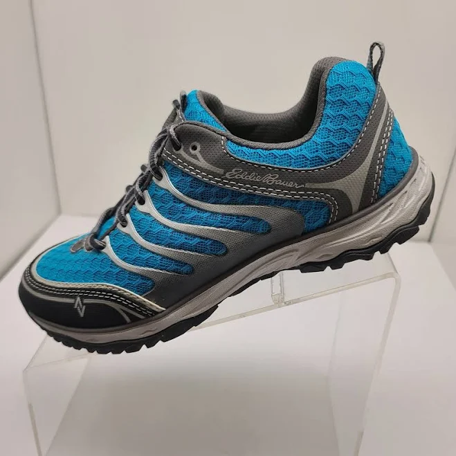 shoes Eddie Bauer Hiking Shoes Trail Blue Silver Women's Lace Up Sneakers eBay - jlo-1527 $22.39