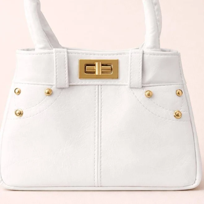 bag Elegant Women's Mini Top Handle Bag with Gold Details Etsy - Seller $26.61
