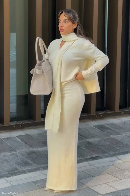 skirt Elise Knit Maxi Skirt meshki.us $35