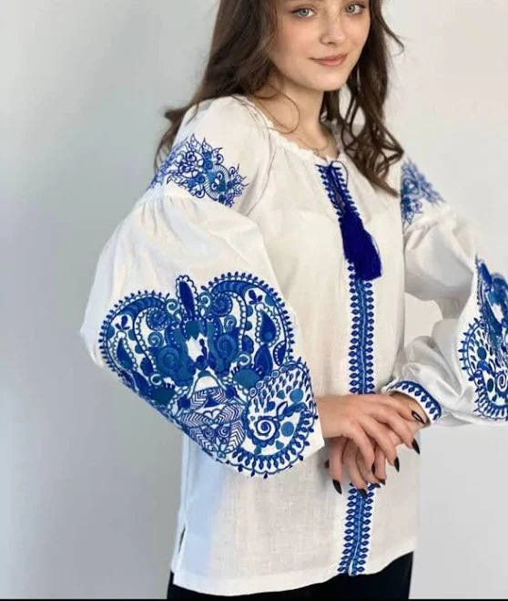 blouses Embroidered Boho Blouse Etsy - Seller $90.78