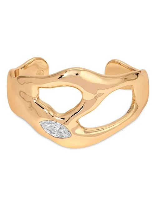 accessory Ettika 18k Gold Plated Statement Luxe Cuff Bracelet Nordstrom $115