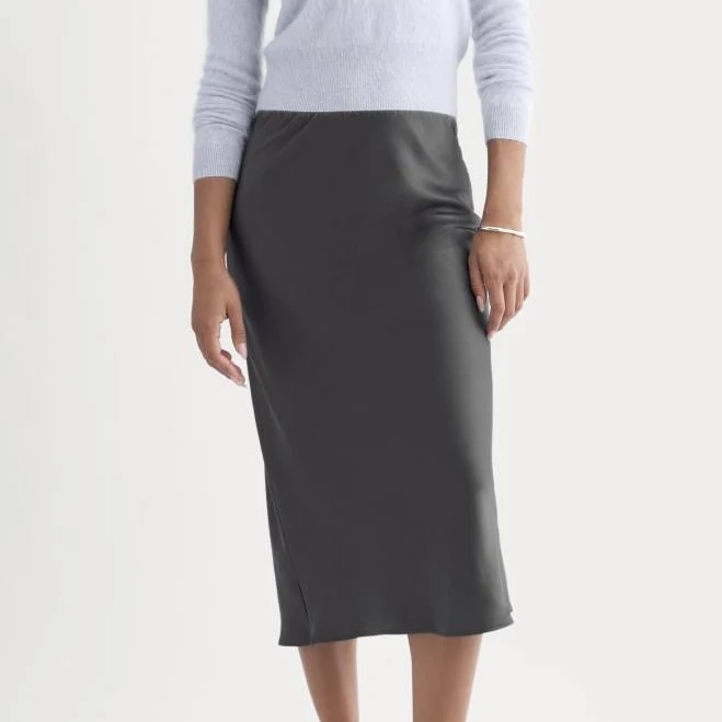 skirt Everlane Silk Charmeuse Slip Skirt Everlane $168