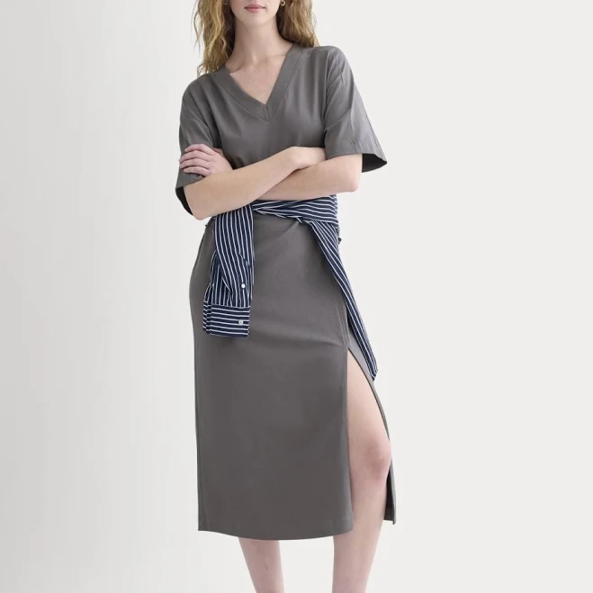 dress Everlane Weekend Tshirt Midi Dress Everlane $55