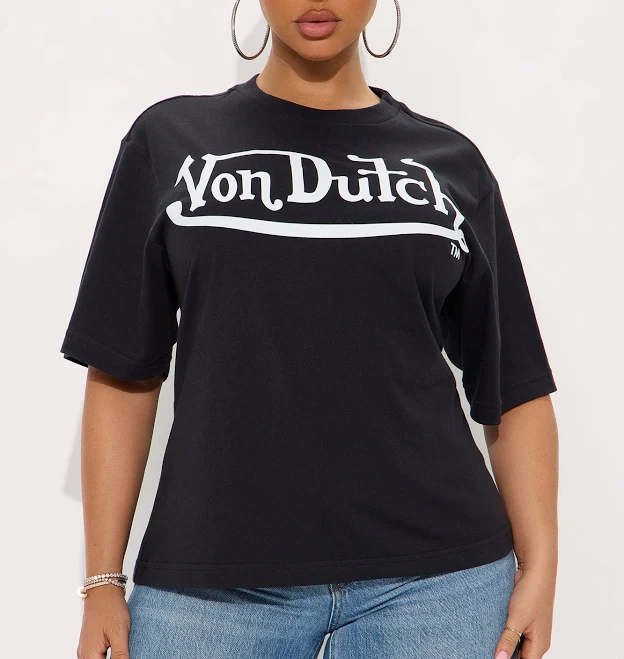 top Fashion Nova Von Dutch Classic Oversized Graphic T-Shirt Fashion Nova $19.99