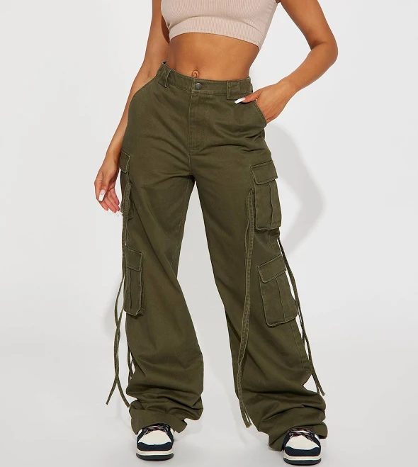 wide leg pants Fashion Nova Women's Tall Golden Hour Wide Leg Cargo Pants Fashion Nova $22