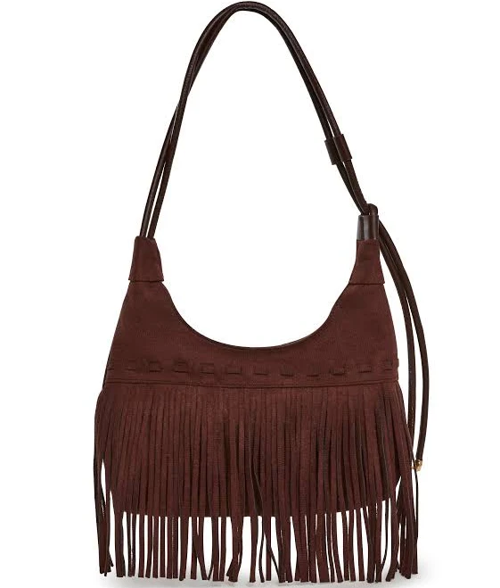 bag Faux Suede Hobo Shoulder Bag Dolls Kill $25