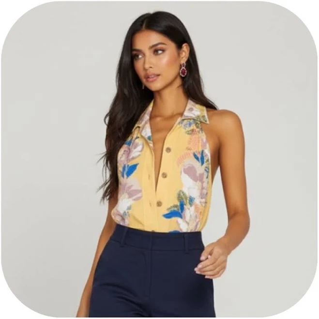 bodysuit Free People Yellow Floral Offshore Bodysuit Poshmark $47