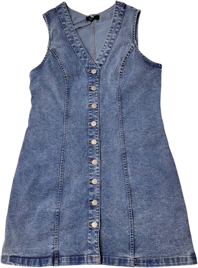 sundress Frye Women's Sleeveless Stretch Denim V-Neck Mini Dress eBay $6.49