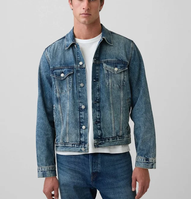 outerwear Gap Men's Classic Icon Denim Jacket Gap $44