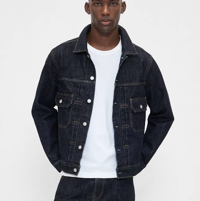 outerwear Gap Men's Heavyweight Denim Jacket Gap $78