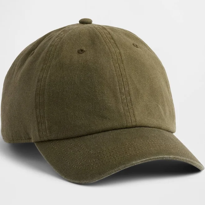 accessory Gap Olive Green Waxed Canvas Baseball Hat Gap $11