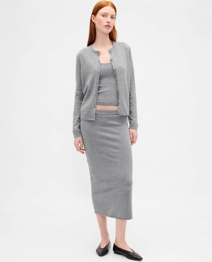 skirt Gap Women's Cashsoft Stretch Midi Skirt Gap $49.99
