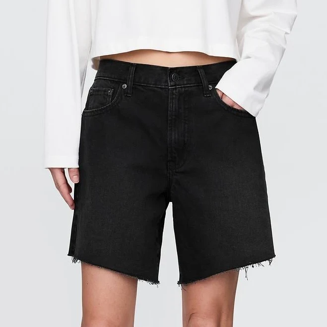 shorts Gap Women's Mid Rise '90s Loose Denim Bermuda Shorts Gap $41