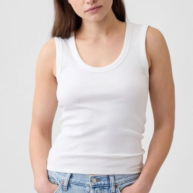 top Gap Women's Ribbed Scoopneck Tank Top Gap Factory $13.99