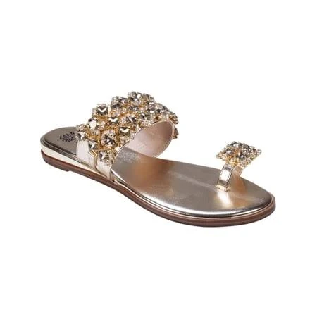 shoes Gc Shoes Women's Nadin Rhinestone Flat Sandals Walmart - Willmart LLC $55