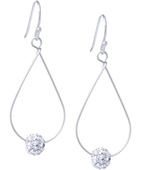 accessory Giani Bernini Women's Sterling Silver Pave Crystal Ball Earrings Set Macy's $43.5