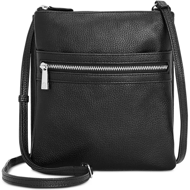 bag Giani Bernini Women's Triple-Zip Pebble Leather Dasher Crossbody Macy's $55.65