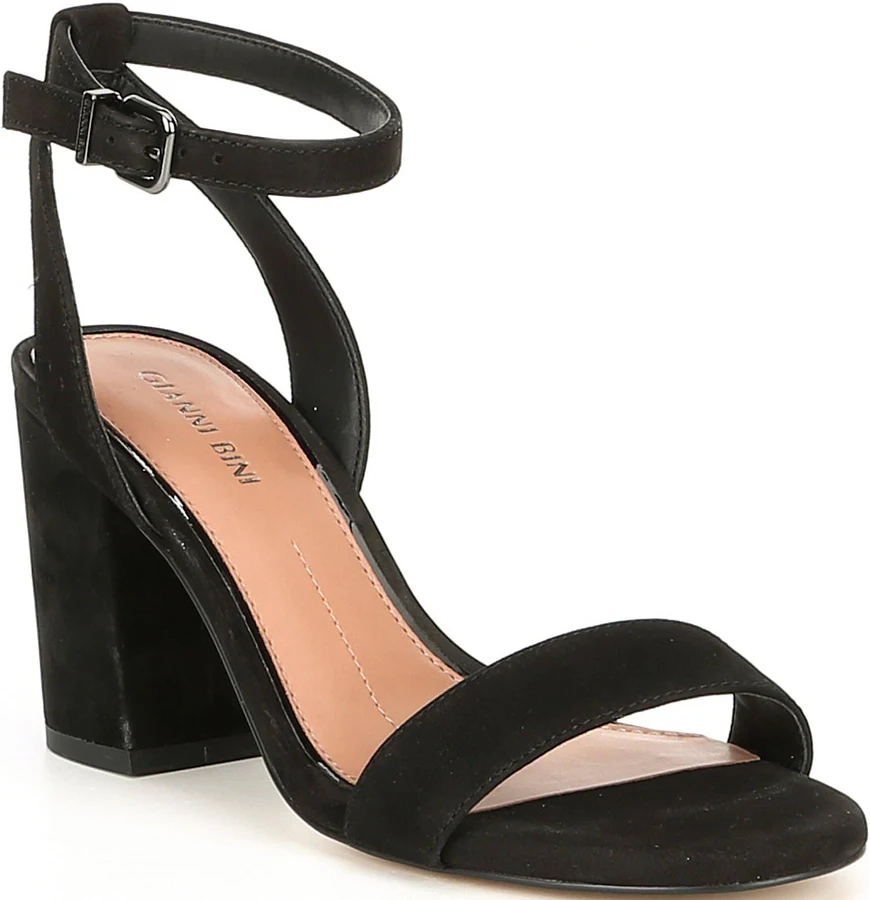 shoes Gianni Bini Arleena Suede Block Heel Sandals Dillard's $53.59