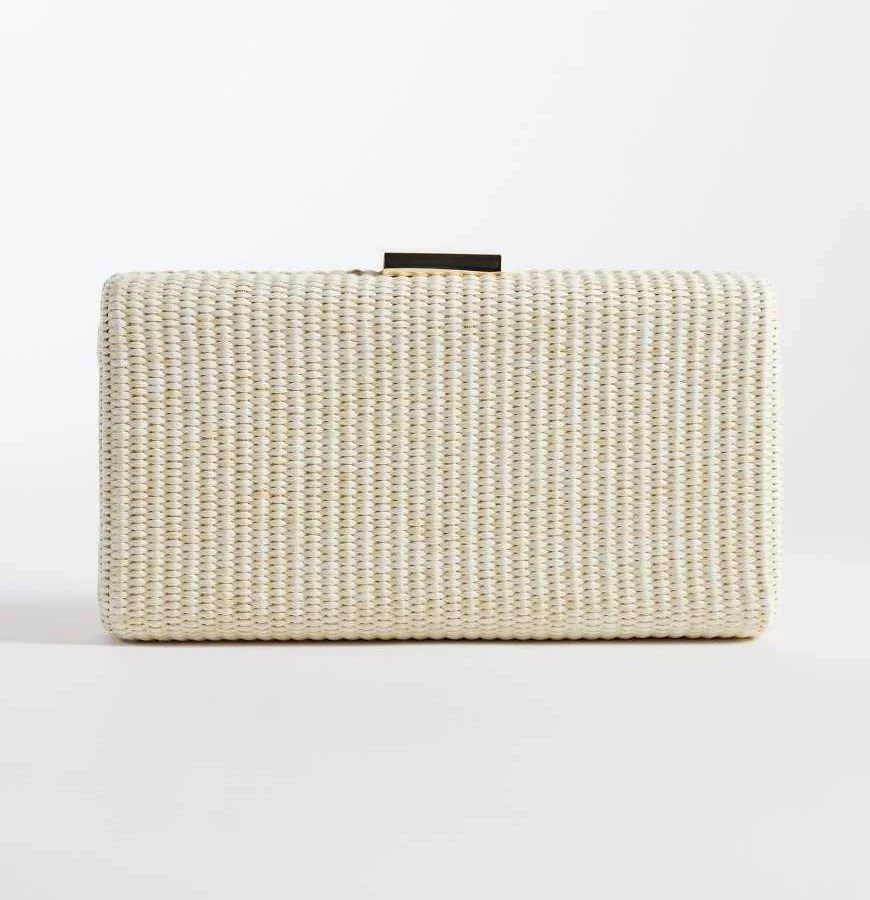 bag Glamorous Hard Straw Clutch Purse ASOS $46
