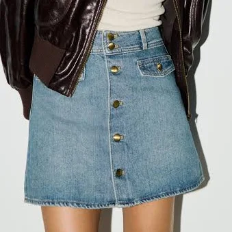 bottom H&M Ladies A-Line Denim Mini Skirt H&M $31.99