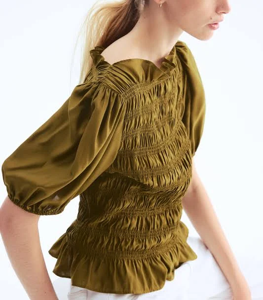 blouses H&M Ladies Smocked Blouse H&M $24.99