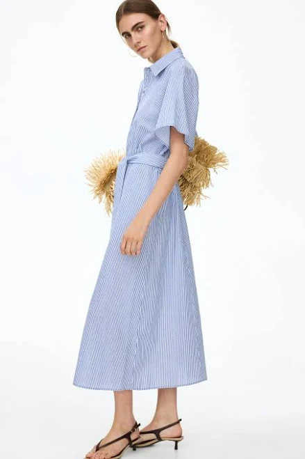 shirt dress H&M Ladies Tie-Belt Shirt Dress H&M $39.99