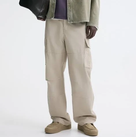 pants H&M Men's Relaxed-Fit Cotton Cargo Pants H&M $44.99