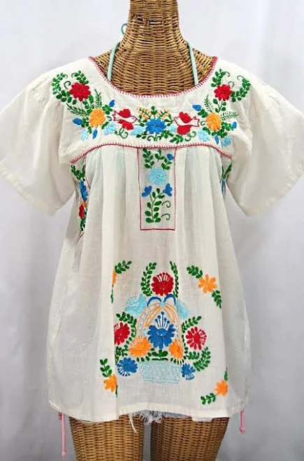 blouses Hand Embroidered Peasant Blouse Etsy - Sirenology $62.95
