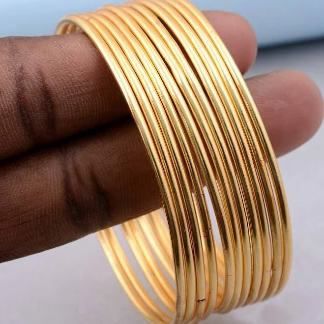 accessory Handmade Brass Slim Bangle Set Etsy - Seller $10