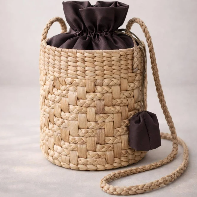 bag Hyacinth Bucket Bag with Drawstring Etsy - Seller $44.99