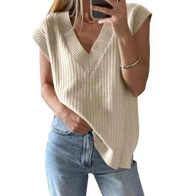 top Imily Bela Oversized V-Neck Knit Vest Target $39.29